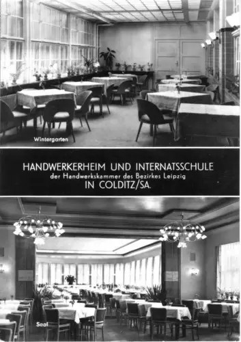 AK, Colditz Sachs., Handwerkerheim, Innenansichten 1969