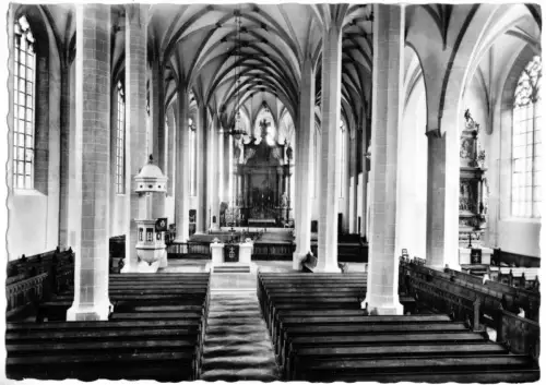 AK, Bautzen Sachs., Inneres des Petridomes, 1961