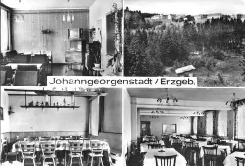 AK, Johanngeorgenstadt Erzgeb., Ferienheim Elektromat Dresden, 1973
