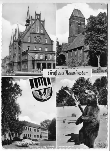 AK, Neumünster, vier Abb., 1960