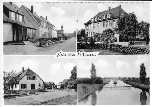 AK, Hille Kr. Minden, vier Abb., um 1965