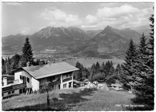 AK, Oberstdorf Allgäu, Café Bergkristall, 1969