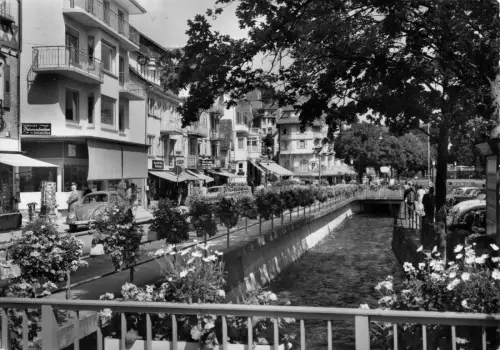 AK, Bad Herrenalb Schwarzwald, Straßenpartie, um 1969