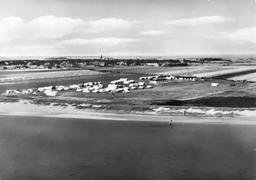 AK, Nieblum auf Föhr, Zeltlagerplatz "Unsere Welt", Luftbildansicht, 1972