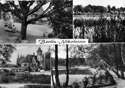 AK, Berlin Nikolassee, vier Abb., 1978