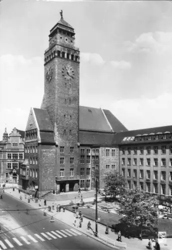 AK, Berlin Neukölln, Rathaus, um 1960