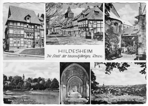 AK, Hildesheim, sechs Abb., um 1965