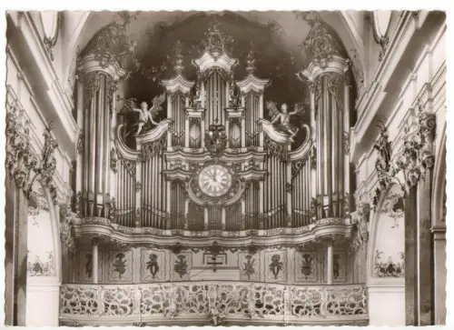 AK, Amorbach Odw., Abteikirche, Barock-Orgel, um 1970