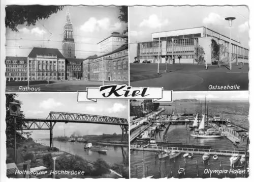 AK, Kiel, vier Abb., 1967