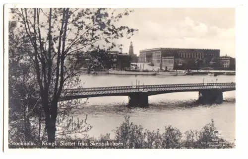 AK, Stockholm, Schweden, Kungl. Slottet fran Skeppsholmen, 1933