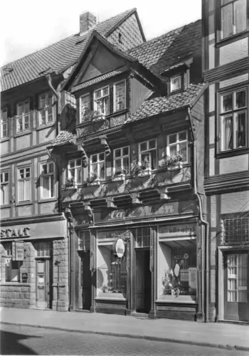 AK, Wernigerode Harz, Partie mit HO-Café Wien, 1977