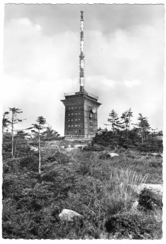AK, Brocken Harz, Gipfelbebauung, 1961