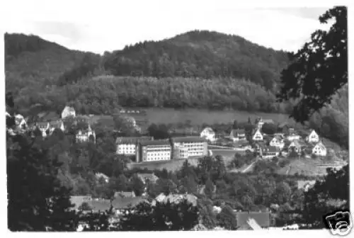 AK, Bad Lauterberg Harz, Teilansicht mit Klinik, 1967
