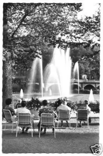 AK, Bad Kissingen, Rosengarten, belebt, ca. 1965