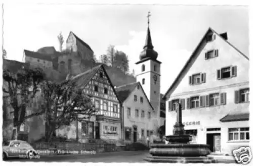 AK, Pottenstein Fränk. Schweiz, Marktplatz, 1965