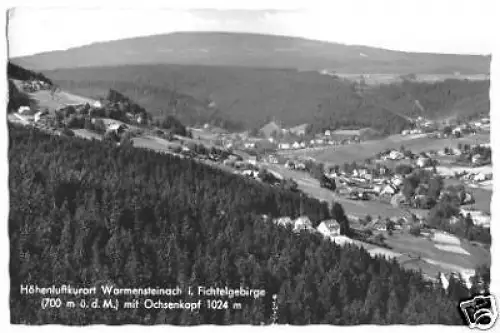 AK, Warmensteinach Fichtelgeb., Teilansicht 2, 1957