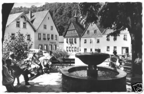 AK, Wirsberg Fichtelgeb., Marktplatz, 1963
