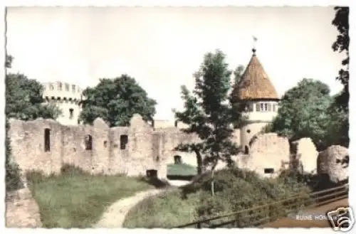 AK, Ruine Honburg b. Tuttlingen, Teilansicht, ca. 1964