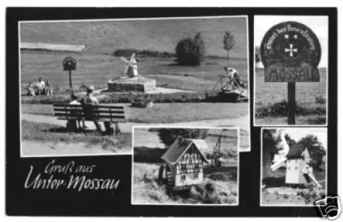 AK, Unter-Mossau ü. Michelstadt Odw., vier Abb., 1965