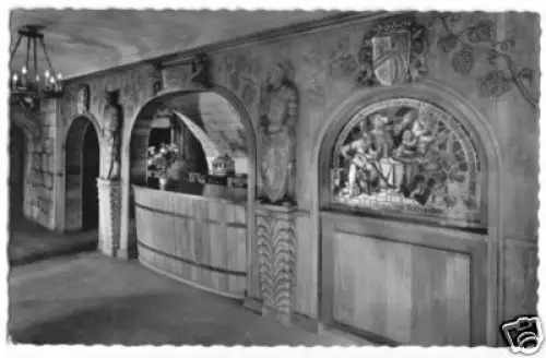 AK, Rüdesheim, Felsenkeller-Weinschenke, Gastr., 1960