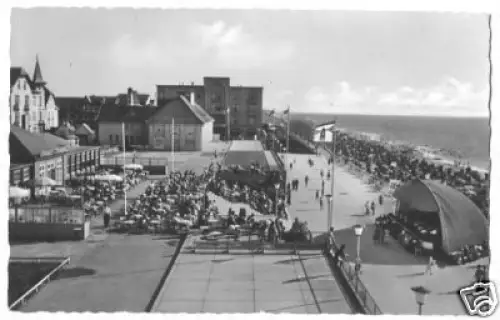 AK, Westerland auf Sylt, Kurpromenade belebt, 1956