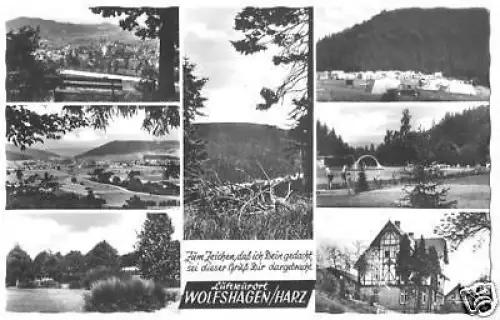 AK, Wolfshagen Harz, sieben Abb., 1971