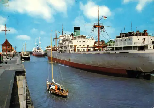 AK, Brunsbüttel, Schleuse, 1981