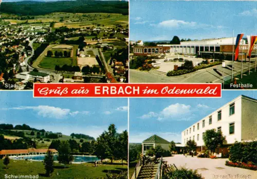 AK, Erbach Odw., vier Abb.,  um 1983