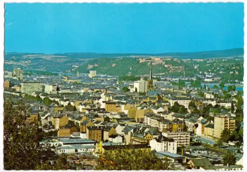 AK, Koblenz, Teilansicht, um 1974