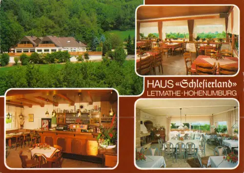 AK, Letmathe - Hohenlimburg, Haus Schlesierland, vier Abb., um 1990