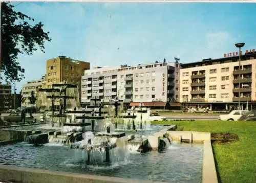 AK, Wattenscheid, August-Bebel-Platz, 1976