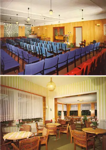 AK, Wiel 2 - Bielstein, Haus Waldfrieden, zwei Innenansichten, 1990