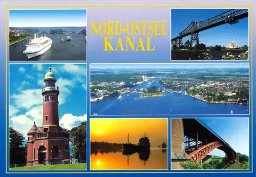 AK, Nord-Ostsee-Kanal, sechs Abb., um 2005