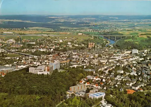AK, Limburg a.d. Lahn, Luftbildteilansicht, 1982