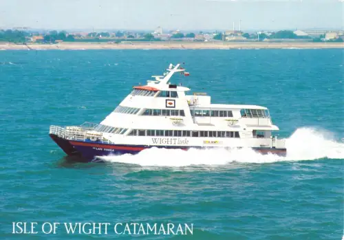 zwei AK, Wigtlink Fast Ferry "Our Lady Pamela", Fähre, Katamaran, um 1996