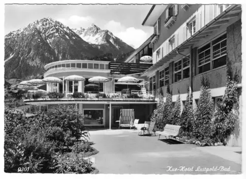 AK, Hindelang - Bad Oberdorf Allgäuer Alpen, Kurhotel Luitpoldbad, 1960