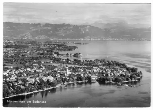 AK, Nonnenhorn am Bodensee, Luftbildansicht, Version 2, um 1967