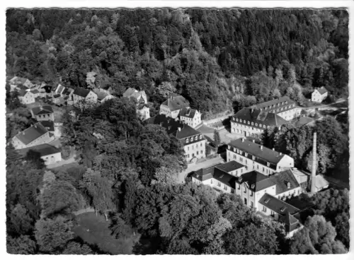 AK, Bad Neustadt Saale, Luftbildansicht, um 1963