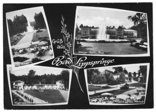 AK, Bad Lippspringe, vier Abb., gestaltet, um 1968