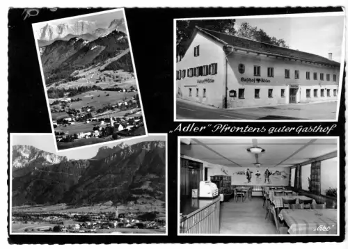 AK, Pfronten im Allgäu, Gasthof "Adler", vier Abb., um 1965