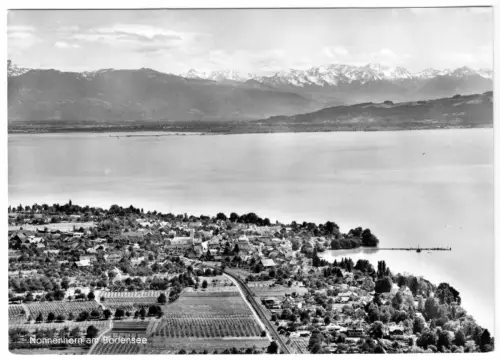 AK, Nonnenhorn am Bodensee, Luftbildansicht, Version 3, um 1970