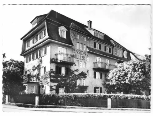 AK, Bad Wörishofen, Kurpension Müller, um 1958