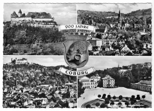 AK, Coburg, 900 Jahre Coburg, vier Abb., um 1966