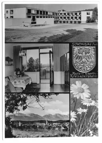AK, Schongau Lech, Altenheim Rudolf Albanus, fünf Abb., Echtfoto, um 1970