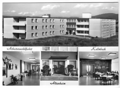 AK, Kulmbach, Altenheim der AWO, Johann-Benk-Str. 4, vier Abb., um 1969
