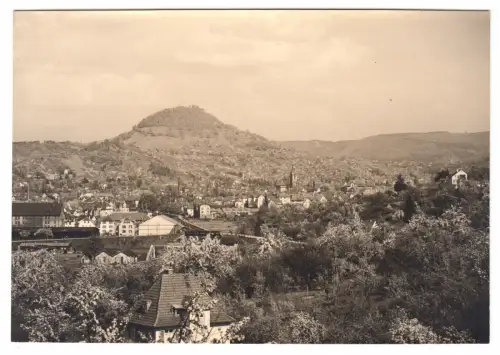 AK, Reutlingen, Gesamtansicht, Version 3, Achalm, 1960, Echtfoto, Handabzug