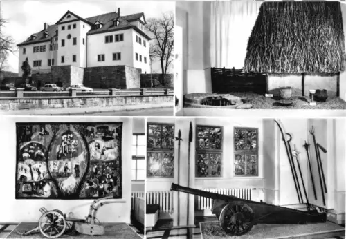 AK, Bad Frankenhausen Kyffh., Kreisheimatmuseum, vier Abb., Version 1, 1977