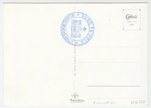 AK, Annweiler Pfalz, Burg Dreifaltigkeit, 1960