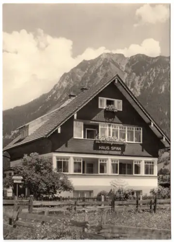AK, Oberstdorf Allgäu, Haus Spahn, Gelbe Buind 8, 1960