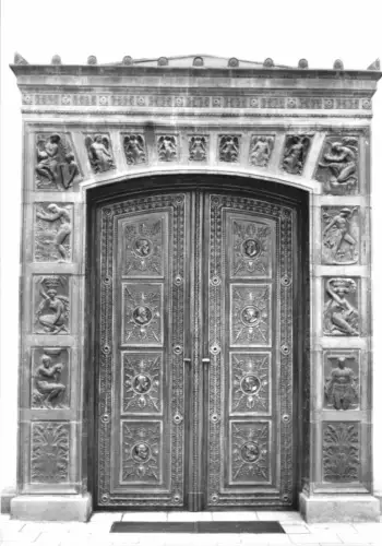 AK, Berlin Mitte, Schinkelklause, Eingangstür, 1973